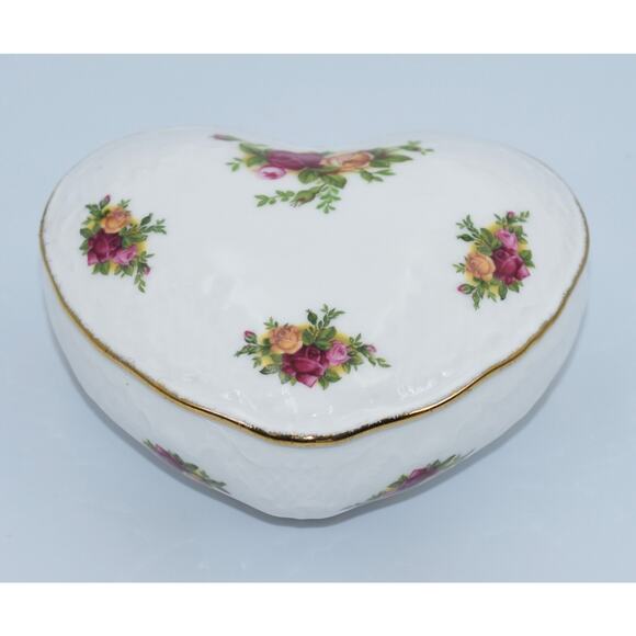 Royal Albert "Old Country Roses" Heart Shaped Trinket Candy Dish - Picture 2 of 8